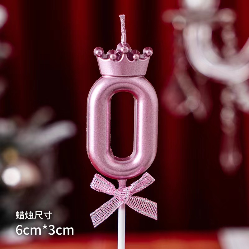 Velas digitales corona arco rosa 0