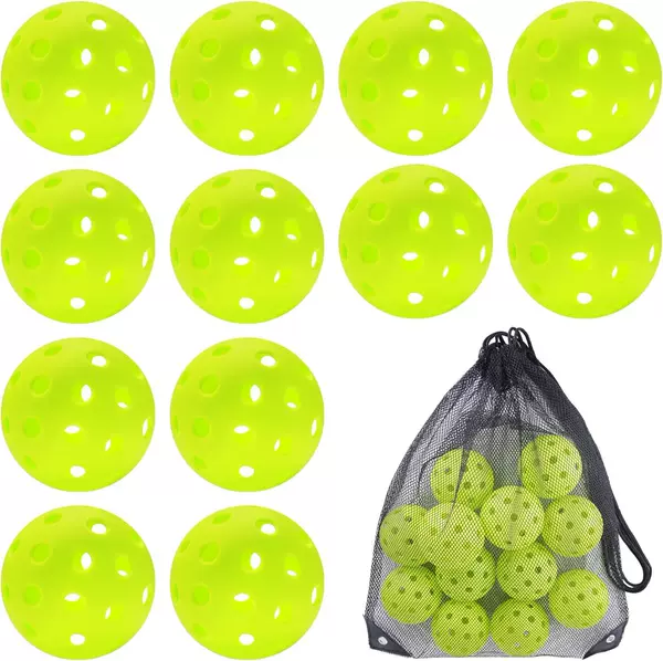 Outdoor Pickleball Manufacturer Direct Sales 40 Holes 74mm Outdoor High Elastic Durable Injection Molded Balls Pickleballs
