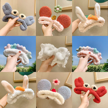 秋冬款毛绒束发带女洗脸简约敷面膜头箍头套韩版学生可爱刘海发饰