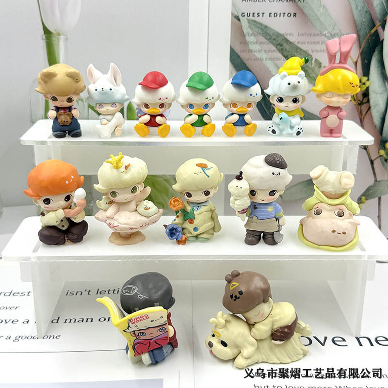 Dimoo Custom Cute Doll-Style Toy Trendy Figurine Decoration DIY Phone Chain Accessory Pendant Parts