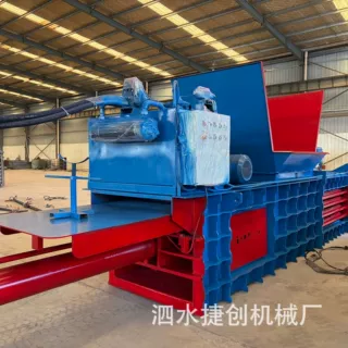 工厂直发废纸箱卧式打包机 纸板花纸壳边角料液压打包机 批发价