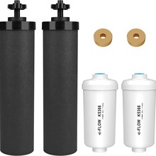 PF-2除氟滤芯净水桶烧结活性炭棒水质过滤器BB9-2重力滤水器滤芯