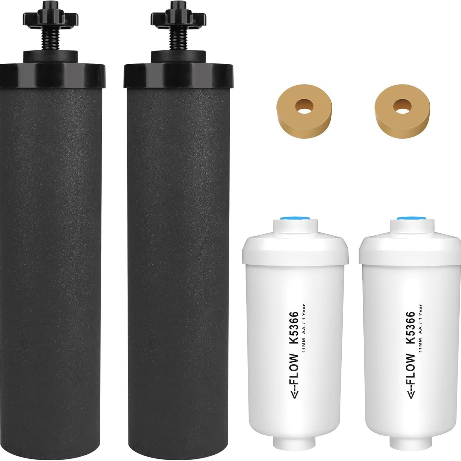 PF-2除氟滤芯净水桶烧结活性炭棒水质过滤器BB9-2重力滤水器滤芯