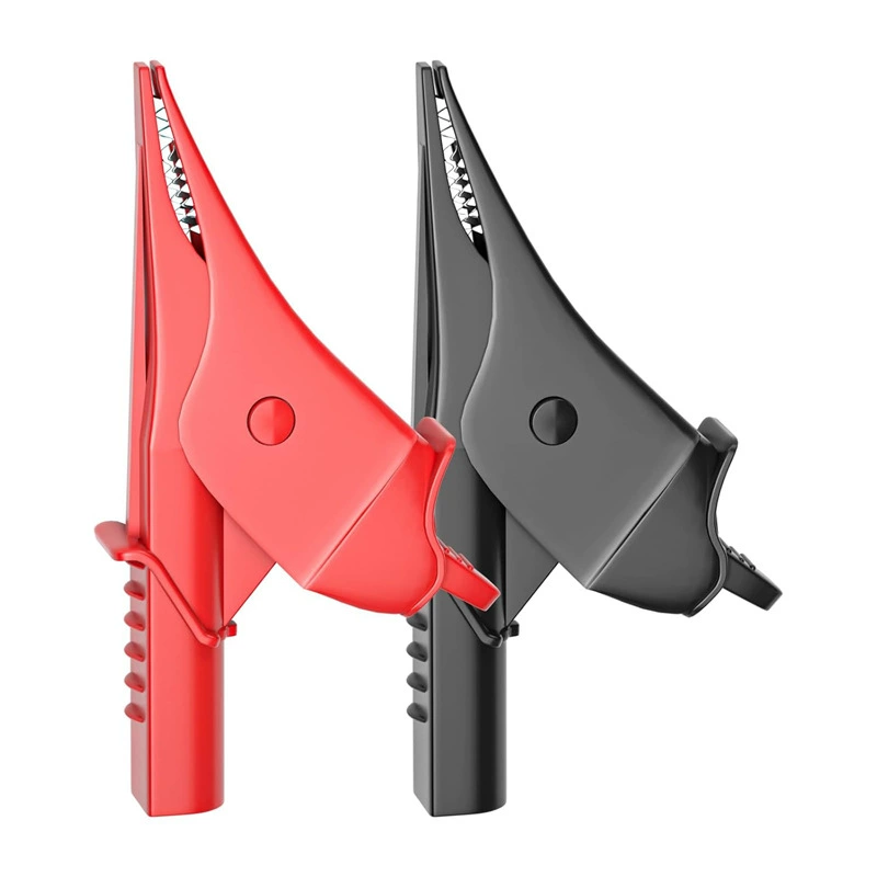 Универсальный зажим для крокодила 4 мм банановый зажим для ручки зажим высокого напряжения большой ток изоляции конденсатор тест питания зажим 10A