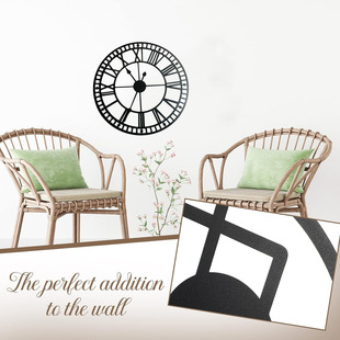 Independent Station Amazon Iron Crafts Wall Jewelry Indoor and Outdoor Wall Decoration Clock Wall Hanging