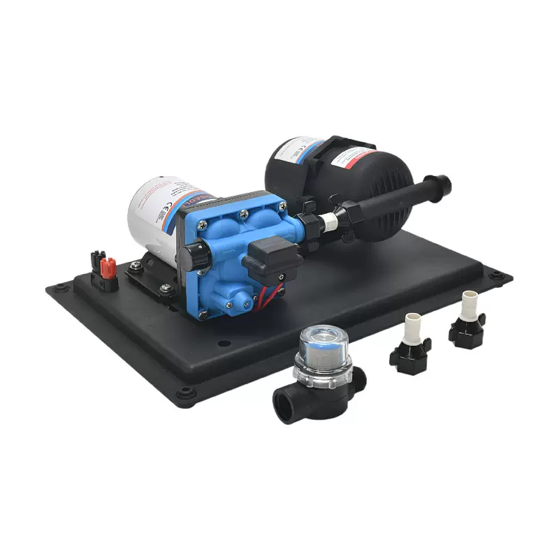 12V24V增压大流量水泵套装游艇房车集成11.3升稳压供水系统压力罐