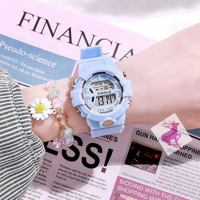 Moda al por mayor tendencia deportiva juvenil estudiantes reloj despertador impermeable noche reloj electrónico comercio exterior en vivo un agente image 7