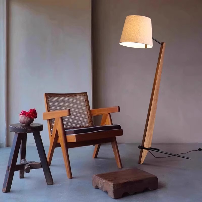 Designed Floor Lamp Living Room Bedroom Sofa Corner Nordic Original Simple Art High-End Solid Wood Lamps