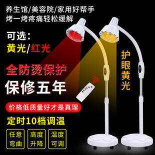 Far Infrared Physiotherapy Lamp Household Magic Lamp Heating Lamp Baking Lamp Beauty Salon Heating Lamp Double-Headed Baking Light Bulb Title