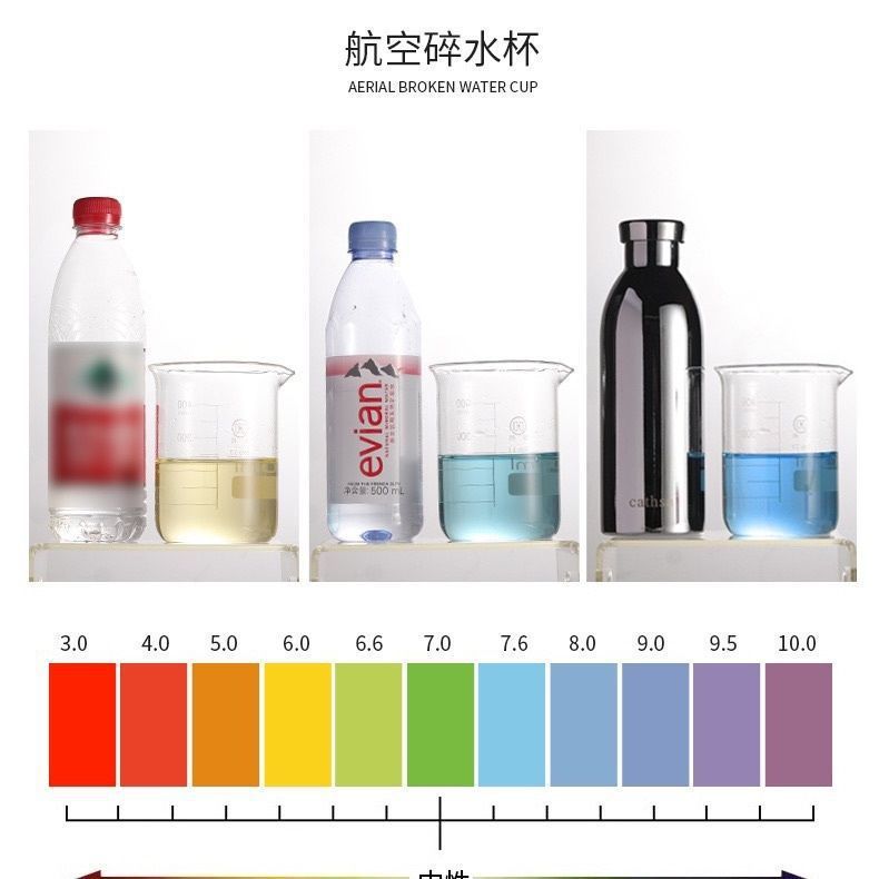 健康のための破砕水カップ、天然鉱石、マイナスイオン、弱アルカリ性水魔法瓶カップ、屋外家庭用304ステンレス鋼カップ|undefined