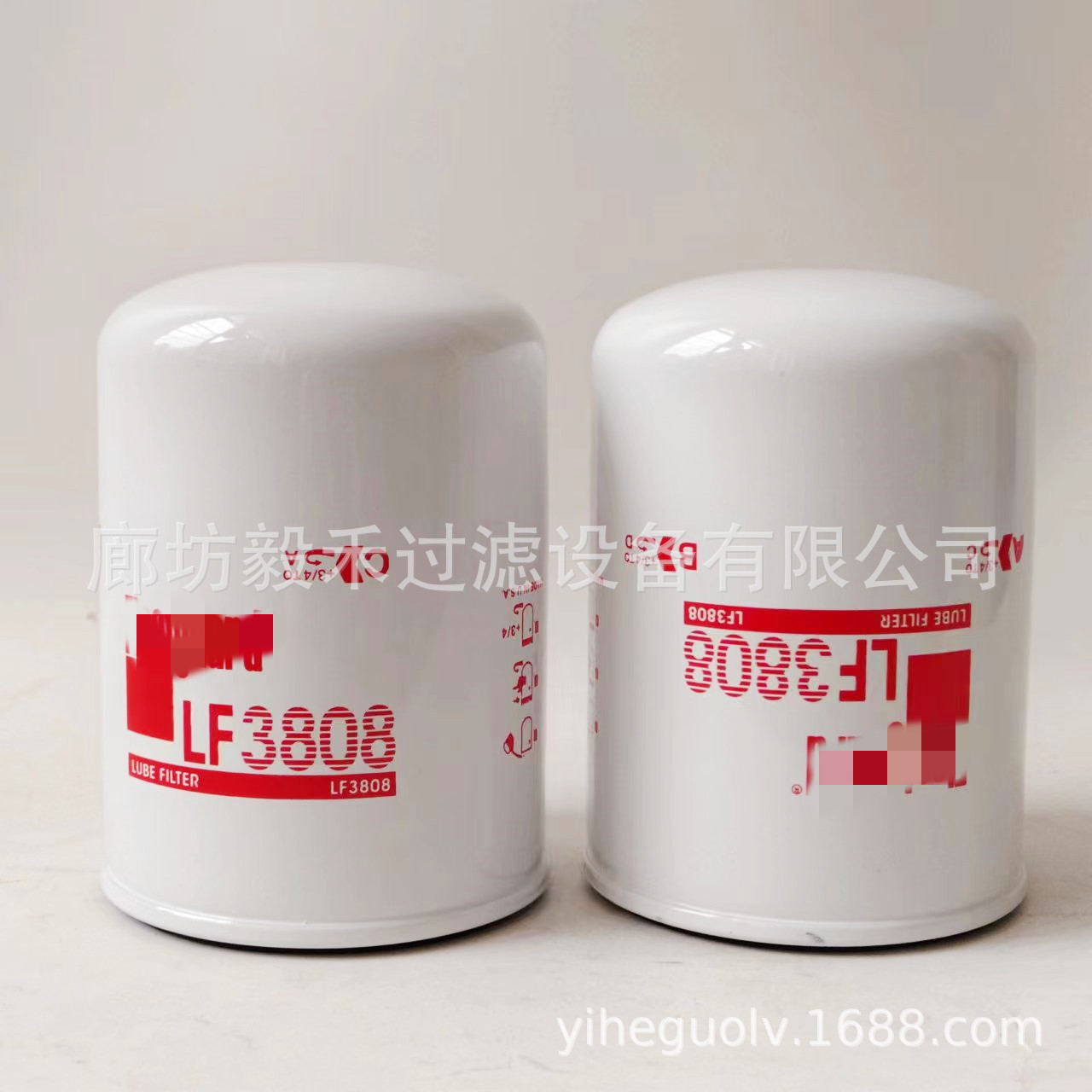 工程机械设备配件发电机组柴油滤芯油水分离器过滤器LF3808滤芯