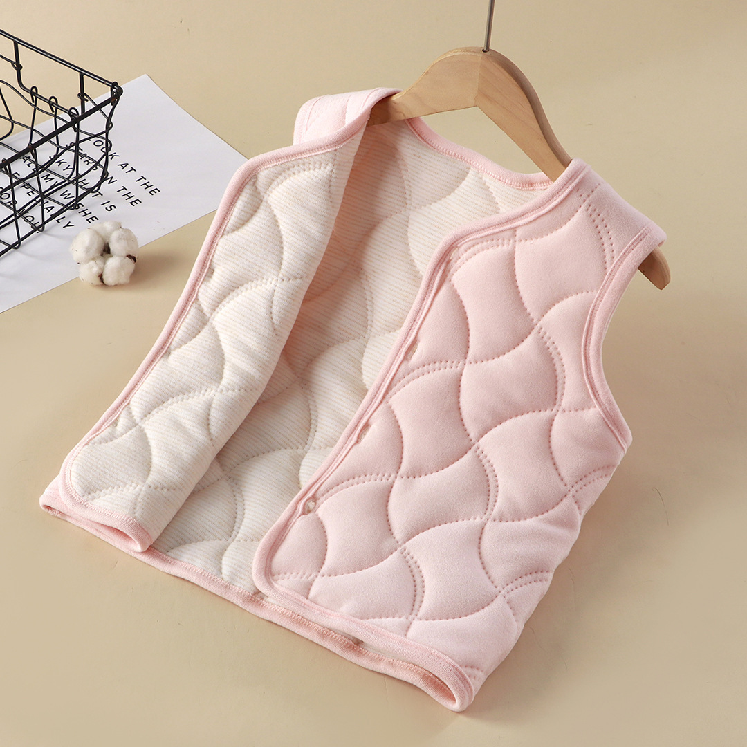 Chaleco de invierno para niños caliente de otoño y invierno de terciopelo para estudiantes de invierno con uniformes escolares de invierno de algodón para niños con chaleco de invierno grueso