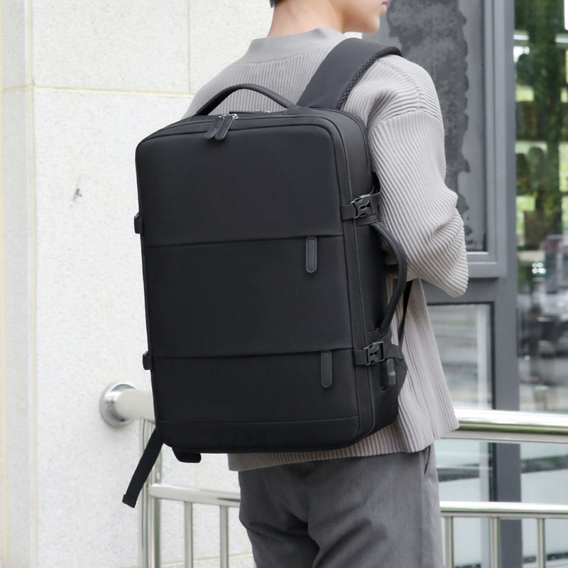 Mochila de viaje de damas de gran capacidad de separación seca y húmeda bolsa de equipaje expansión mochila de ocio mochila de hombre bolsa de computadora