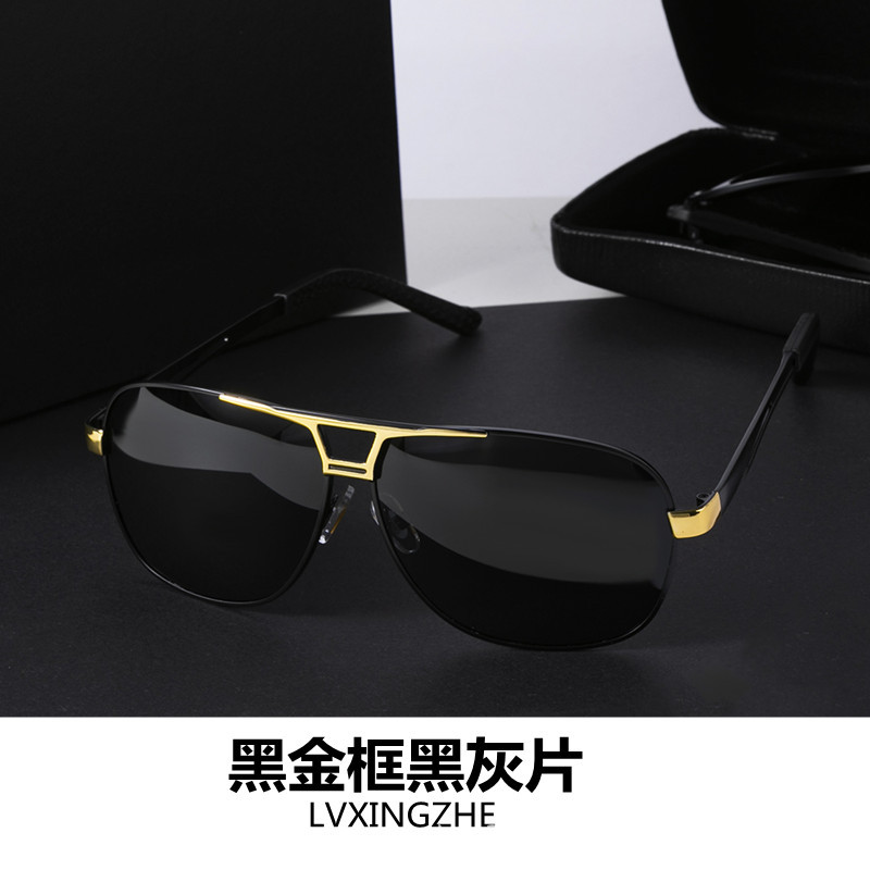 블랙 골드 프레임 블랙 앤 그레이 피스(데일리용)