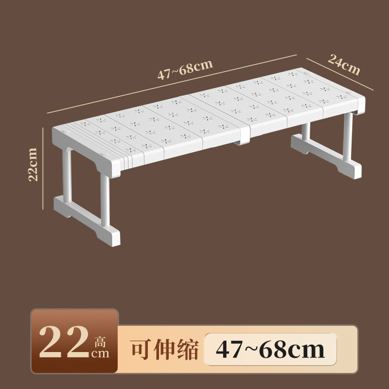 衣柜分层隔板收纳柜储物柜隔层落地多层置物架厨房收纳浴室可伸缩|undefined