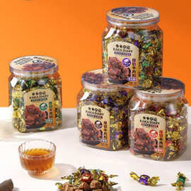 卡卡日记180g厚切牛肉粒香辣沙嗲五香混合味瓶装休闲肉类零食解馋