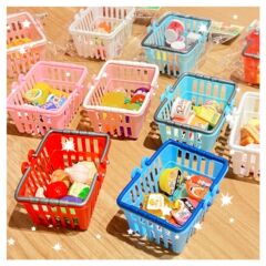 模擬ショッピングバスケット売店（24個以上購入で箱無料）カードパス ミニショッピングバスケット