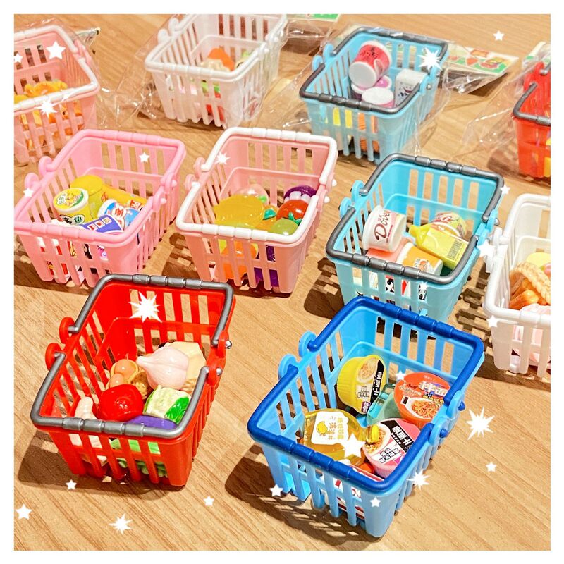 模擬ショッピングバスケット売店（24個以上購入で箱無料）カードパス ミニショッピングバスケット|undefined