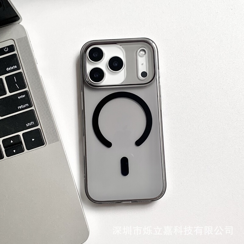 适用iphone17PROMAX高透磁吸手机壳苹果16超薄PC硬不发黄15保护套|undefined