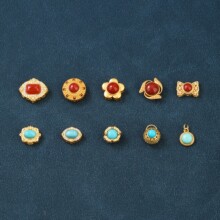 S925���y僺���ϼt�������λ��䴮��G��ʯ�������DIY�Ʒ���