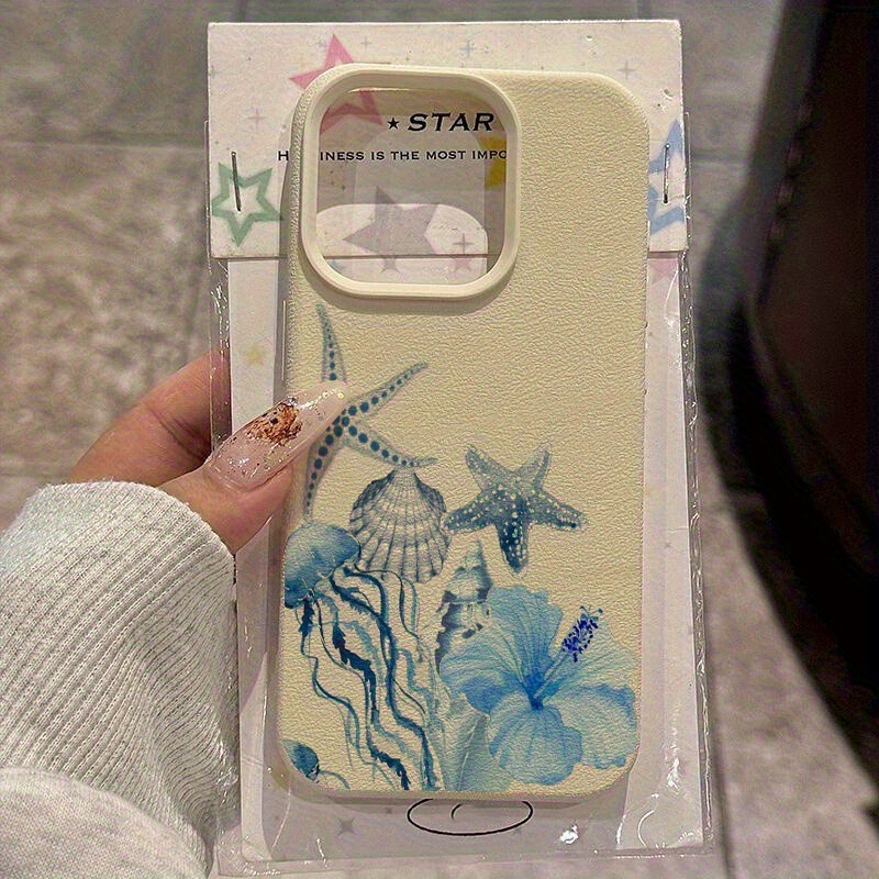 Watercolor Flower Jellyfish Blue Tpu Anti-Fall Protective Case 11 Suitable for Apple 14 15 16 Soft Case 16Promax Watercolor Flower Jellyfish Blue Tpu Anti-Fall Protective Case 11 Suitable for Apple 14 15 16 Soft Case 16Promax