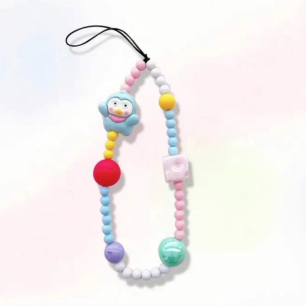 Ins divertido cordón de teléfono móvil de dibujos animados bricolaje nueva cadena portátil para la marca de moda Apple/Huawei/Xiaomi