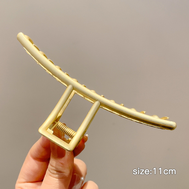 Sensibilidad de alta calidad, clip de tiburón, clip de cabello, cabeza de mujer, clip de cabello grande, temperamento de otoño y invierno, toque de cabello