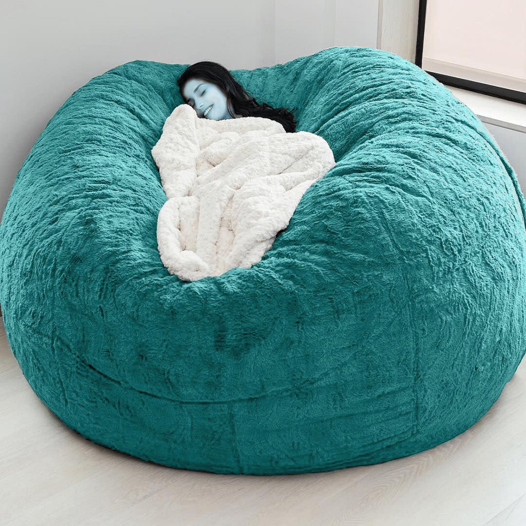 Bolso de frijoles de sofá perezoso Amazon venta caliente transfronteriza bolsa de esponja juego de sofá de bola redonda tatami ventas directas de fábrica image 15