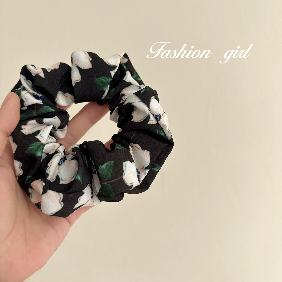 Retro mountain tea, ponytail, hair rope, hair accessory, high-quality style, bright catchy style