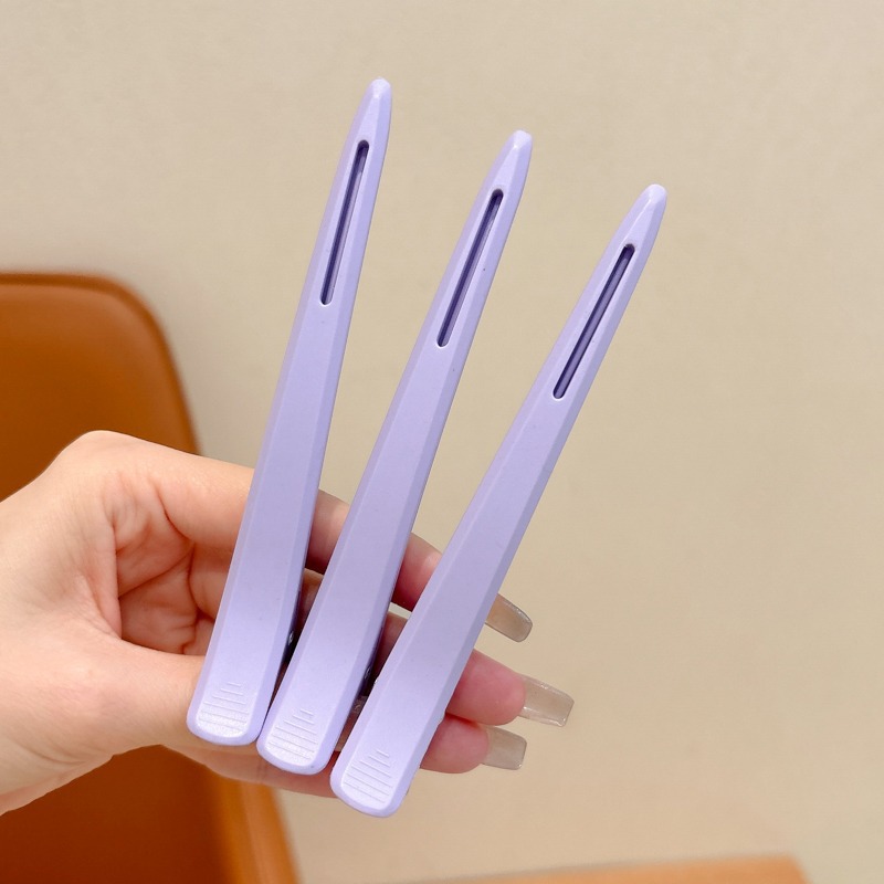 Caramelo color infantil lavado de la cara franja clips de posicionamiento especial para niñas pinzas de cabello sin marcas clips lateral tocado