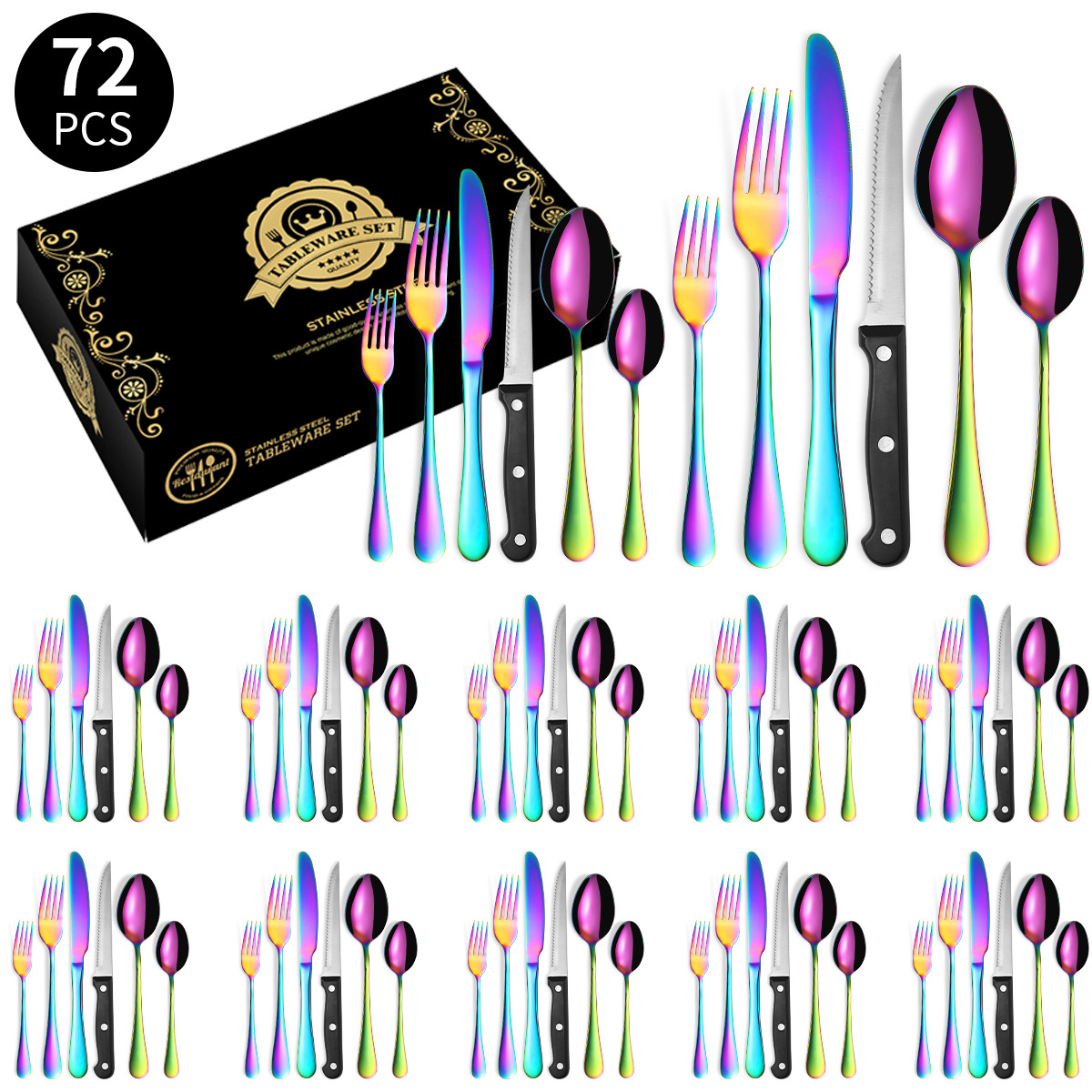 컬러 72 장 세트/12 분