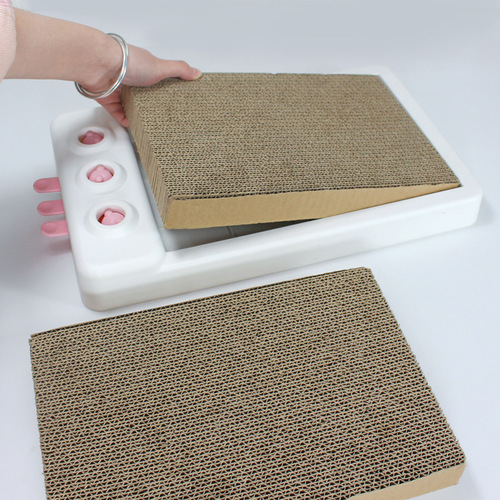 Pet supplies cat scratching board, cat funny toys, corrugated paper, multifunctional hard glue, durable and not easy to break, cat scratching board