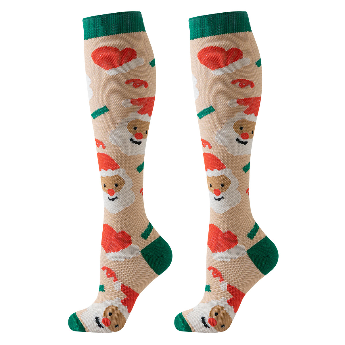 6 pares de calcetines deportivos navideños, calcetines de compresión, calcetines deportivos, calcetines de compresión, exclusivos transfronterizos