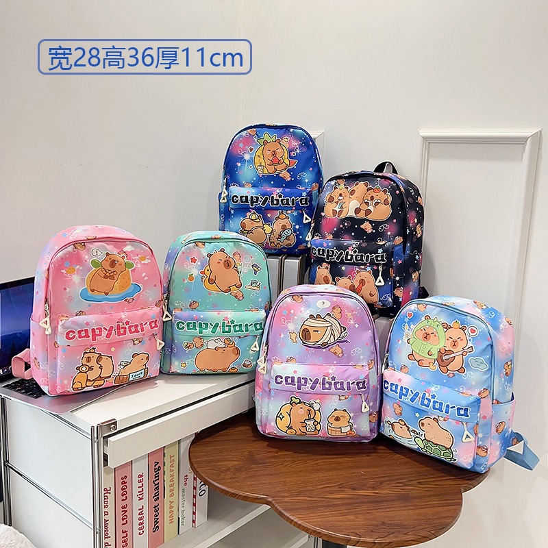 Cartoon Printed Kidsren's Schoolbag 2025 New Cute Baby Backpack Kindergarten Kidsren's Colorfulful Lightweight Backpack