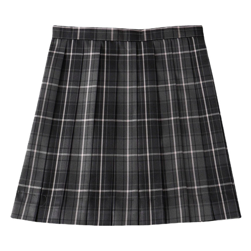 Юбка униформы Soot JK Натуральная японская юбка А-силуэта Плиссированная юбка Юбка в клетку Короткая юбка в академическом стиле Черный пиджак