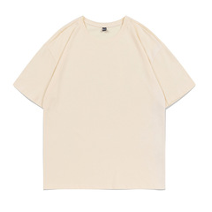 Loose-fitting Pure Cotton Crew Neck T-Shirt with Custom LOGO Printing, Short Sleeve Advertorial Cultural Shirt, School Sports Day Class Uniform Activity Shirt