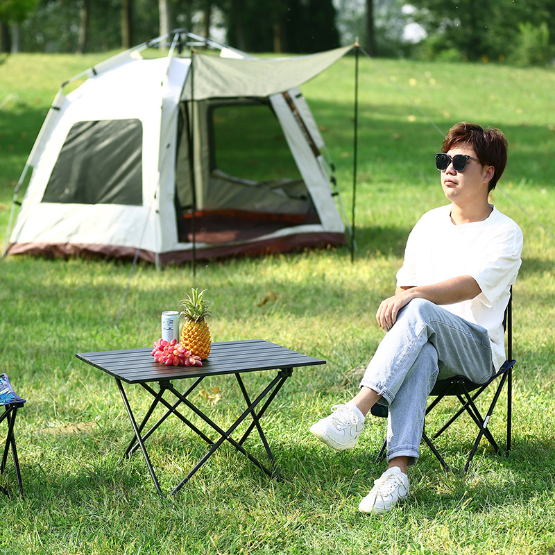 Outdoor Multi-functional Portable Folding Table BBQ Picnic Table Aluminum Table Camping Picnic Small Table Wholesale