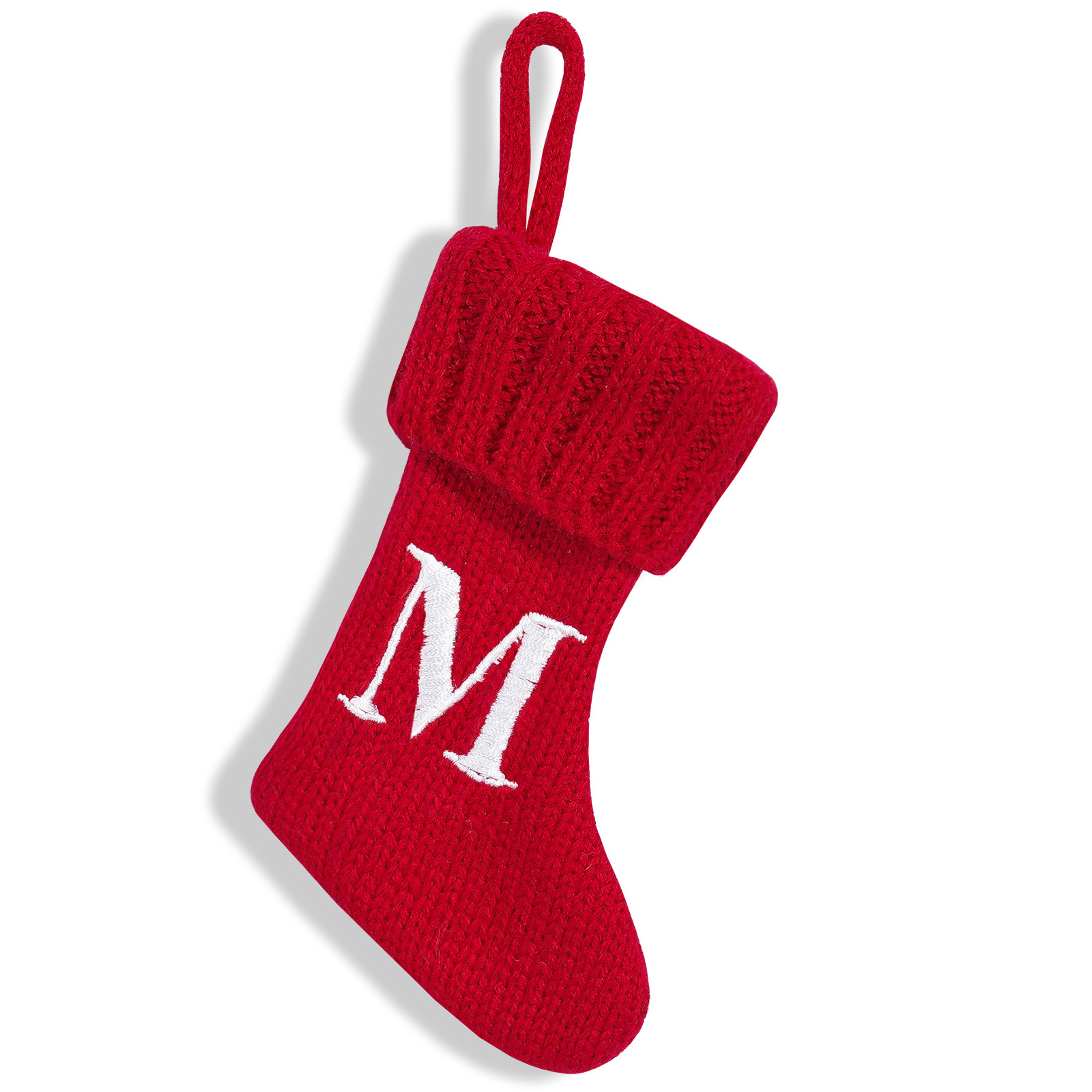 Navidad transfronteriza letras pequeñas calcetines de Navidad lindas huellas de pies cuchillos y tenedores cubiertas creativas de colgantes de árbol de Navidad bolsas de dulces