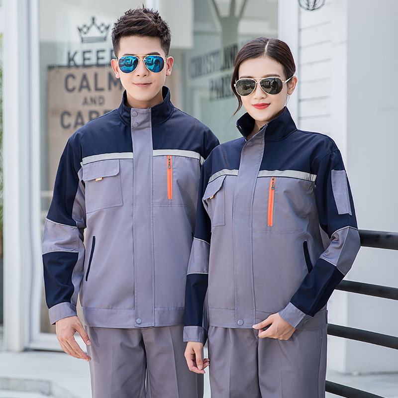 Traje gris arriba, azul tibetano abajo