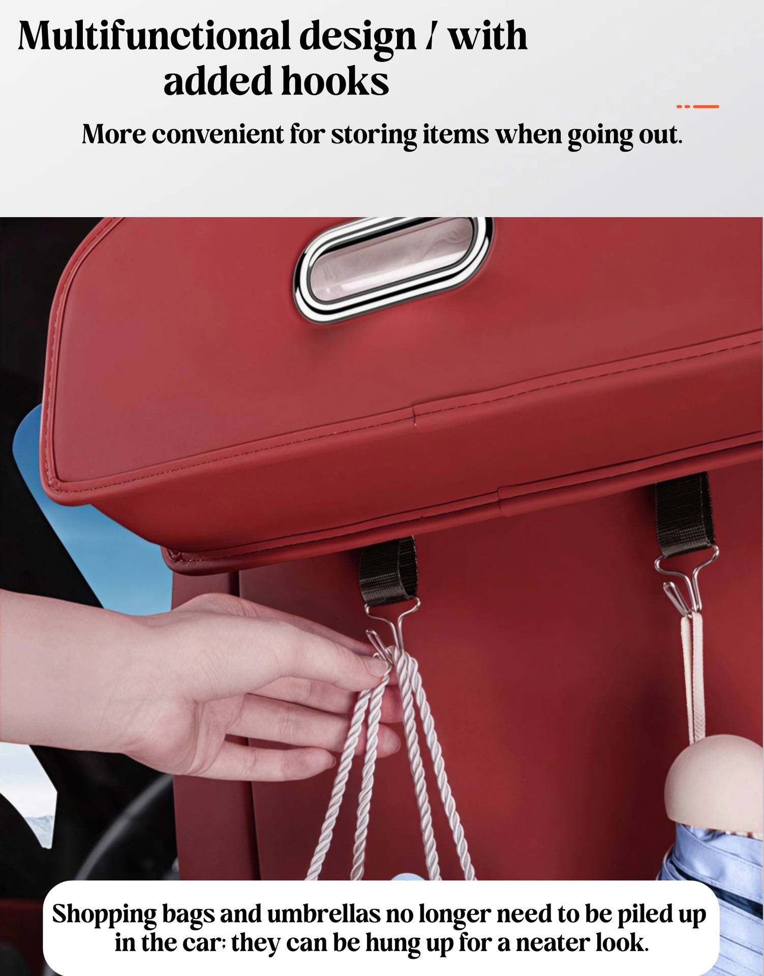 Car Seat Back Storage Box, Hanging Bag, Tissue Box, Cup Holder, Hook, Storage Box, Seat Back Organizer