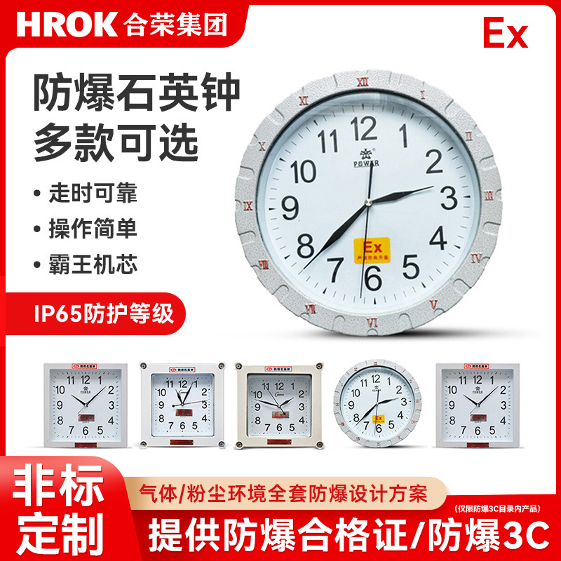 BSZ防爆石英钟表防爆钟表防爆挂钟防爆电子钟二工防爆钟圆形防腐