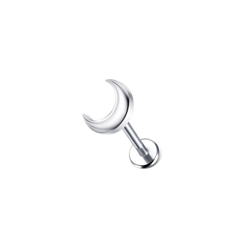 Women's Gender 1 Piece Ear Cartilage Rings & Studs Vacation Simple Style Solid Color G23 Titanium Inlay Zircon Ear Cartilage Rings & Studs