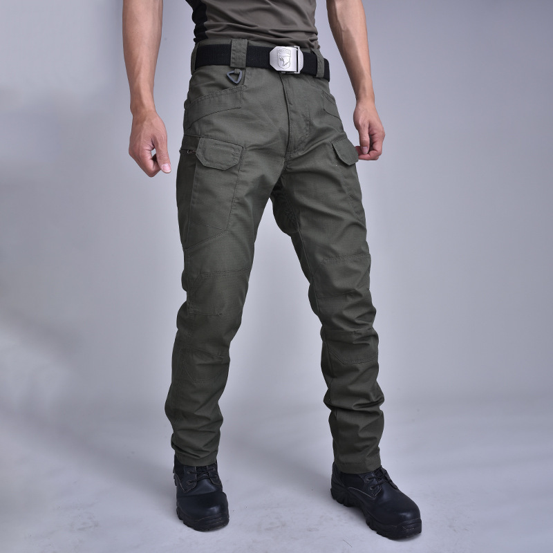 Pantalones tácticos de venta directa de fábrica Pantalones de camuflaje para hombres de primavera Monos Pantalones de entrenamiento IX7 resistentes al desgaste multibolsillos de otoño 9 pantalones casuales