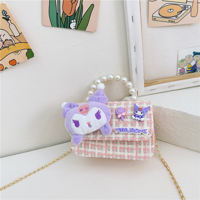 Bagos de moda para niñas de viento fragante 2025, otoño y invierno, nuevos accesorios de bolsos de hombro para niños, bolsos de princesa