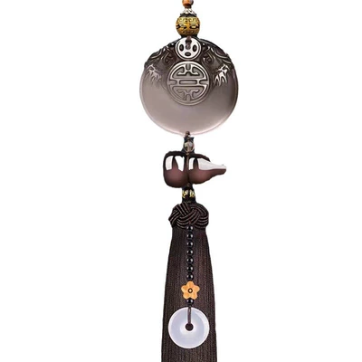 decoration ice obsidian Double Dragon | Car hanging