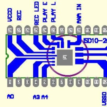 IC波涛新电子元件厂 可录可放电路录音芯片 音乐IC 时长30秒以上