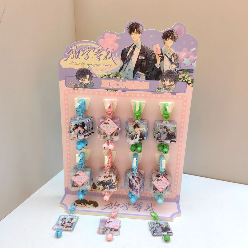 新しい labubu ラブブペンダントアクリルキーホルダー人形バッグ衣類靴と靴下アクセサリー卸売|undefined