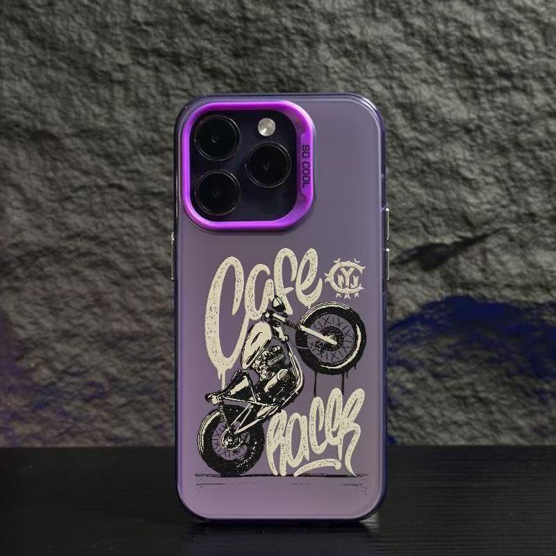 Nueva motocicleta para iPhone 16 funda para teléfono móvil Apple 15promax/14 anti-caída 13pro12 Europa y América 11XR