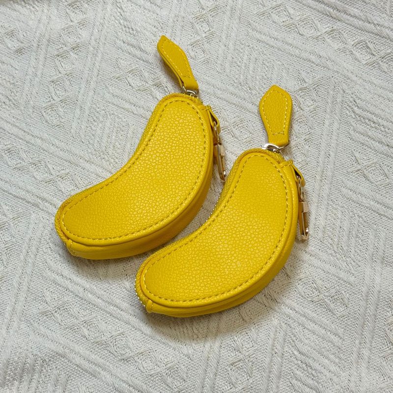 跨境新品Cute Fruit Leather Bag Charm可爱水果皮包吊饰迷你钱包|undefined