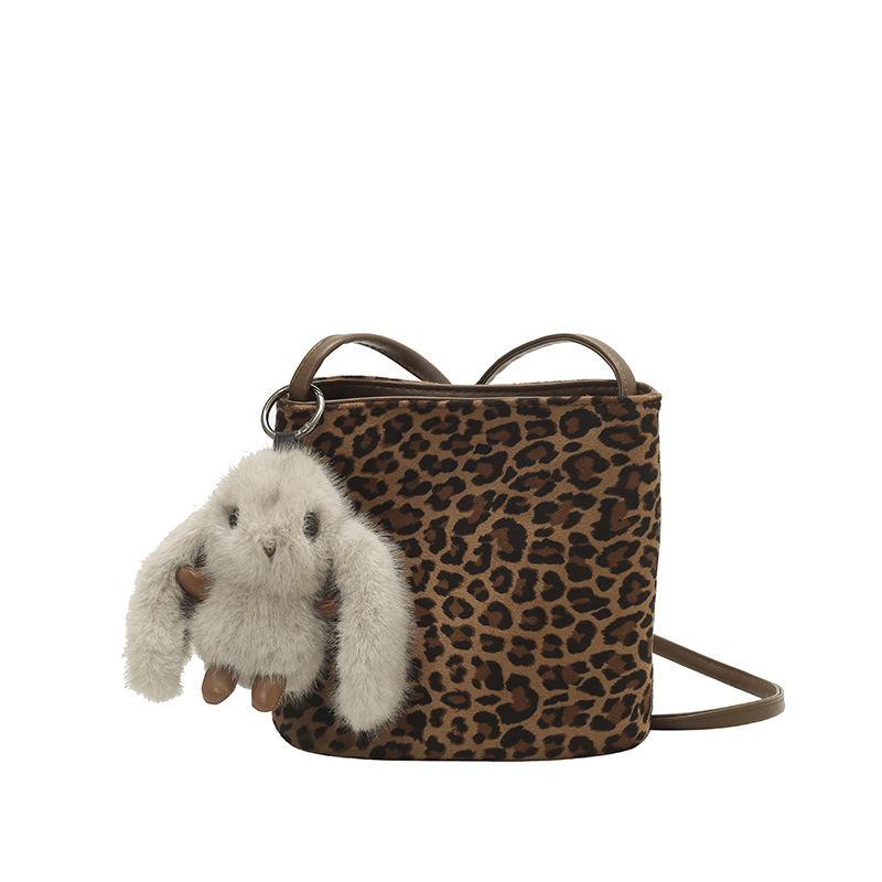 Cross-border 2025 otoño y invierno nuevo esmaltado bolso de cubo de agua nicho de mujer alta sensación bolso de hombro de moda coreana bolso de mochila